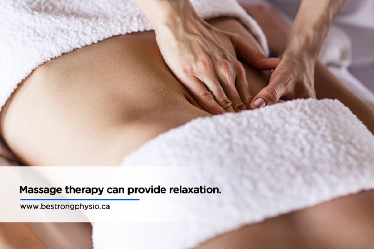 Massage therapy can provide relaxation.